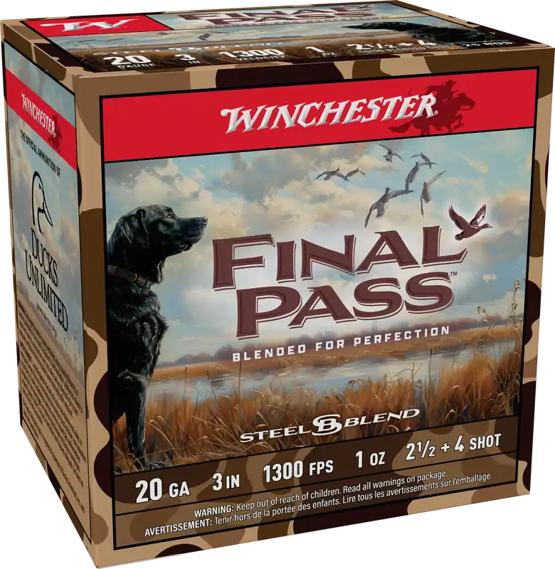 Winchester Final Pass 20 Gauge 3in 1oz Steel Blend Waterfowl Shotshells 25/Box FP203254