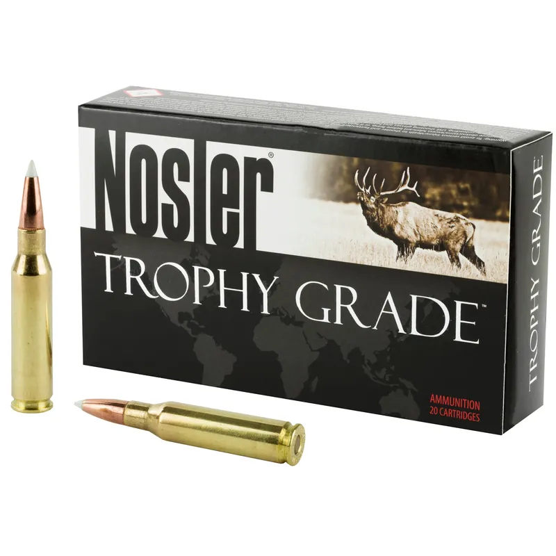 Nosler Trophy Grade 7mm-08 Remington 140gr AccuBond Spitzer Rifle Ammo, 20-Round Box 60042