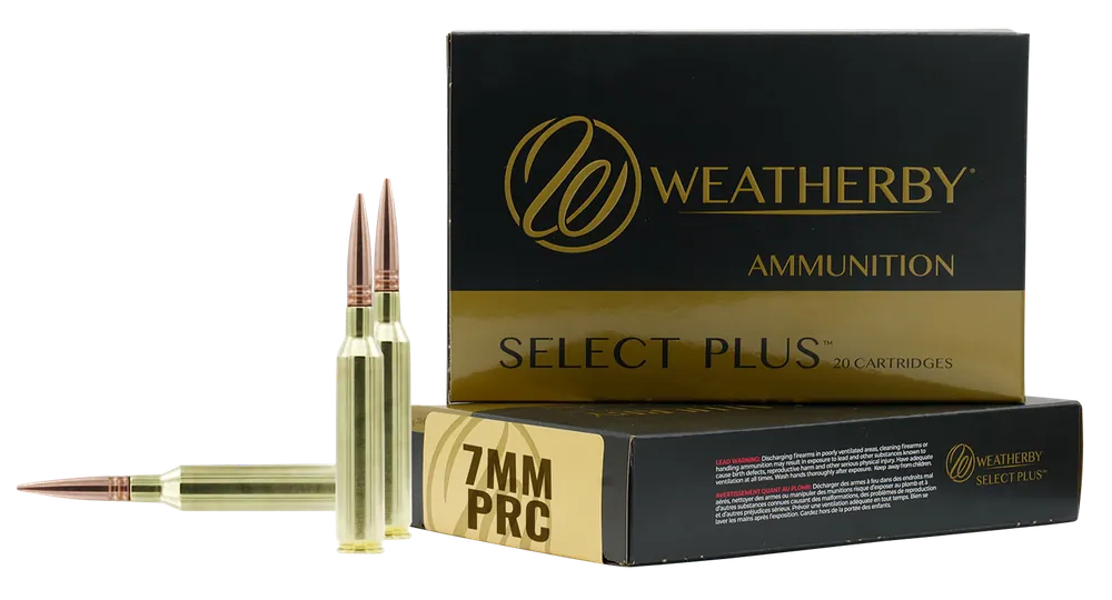 Weatherby Select Plus 7mm PRC 175gr Berger Elite Hunter Rifle Ammo 20rd Box R7PRC175EH