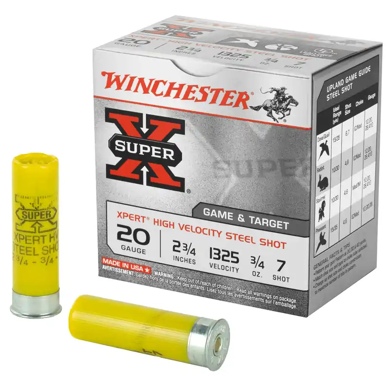 Winchester Ammunition Super-X Xpert Steel 20 Gauge 2-3/4in 7 Shot 1325 FPS WE20GT7