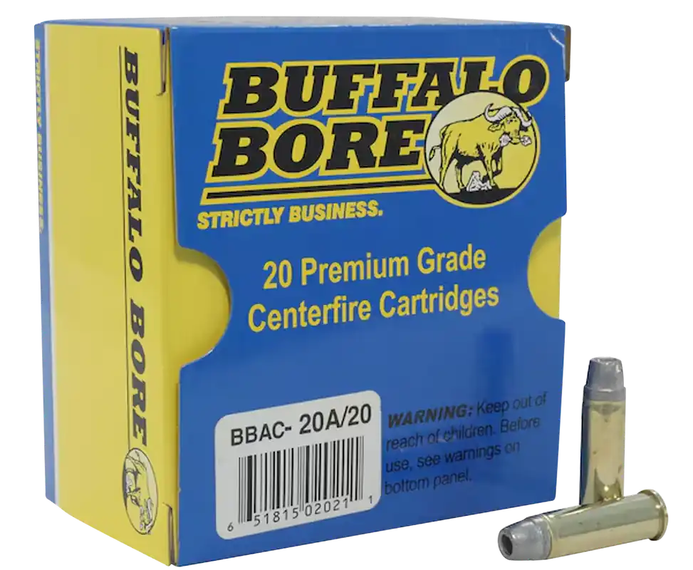 Buffalo Bore Heavy Strictly Business .38 Special +P 158gr Soft Cast Hollow Point Ammo 20A20