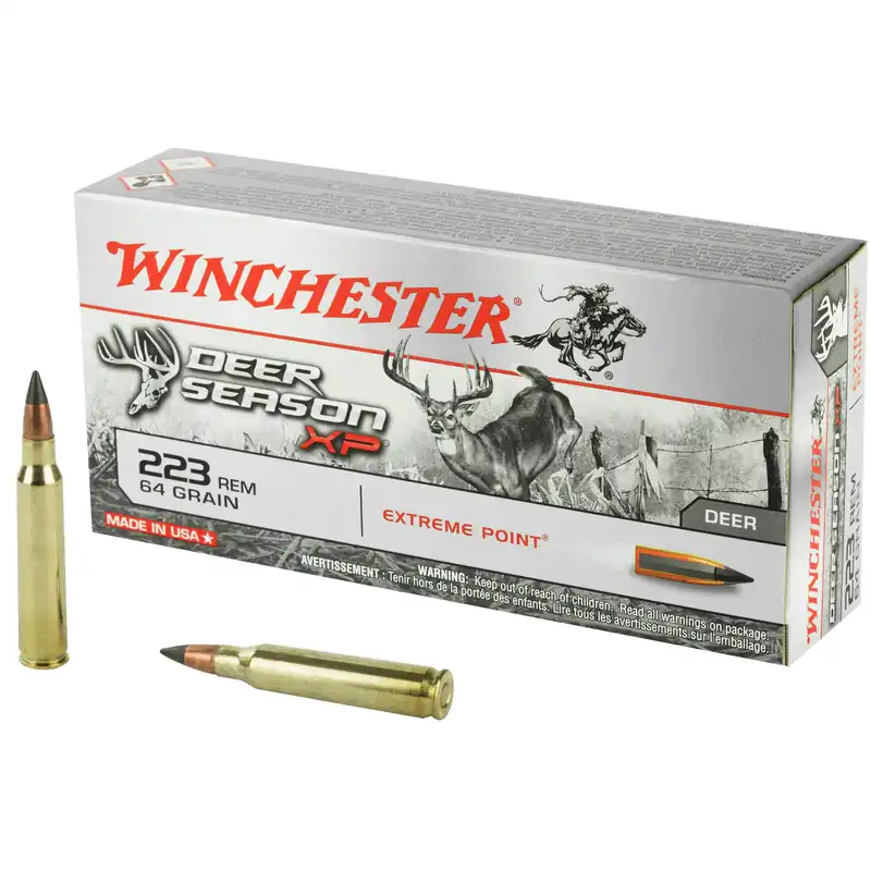 Winchester Ammunition Deer Season XP .223 Remington 64 Grain Extreme Point Rifle Ammo 20ct X223DS