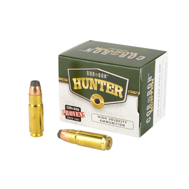 Corbon Ammo .458 SOCOM 300 Grain Jacketed Hollow Point Rifle Ammunition 20rd Box 458300