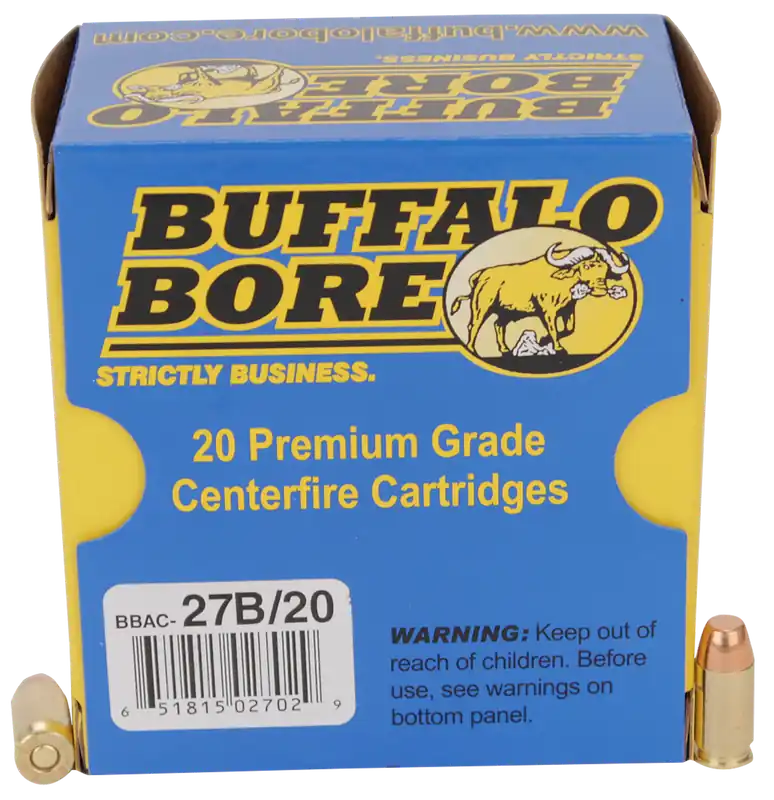 Buffalo Bore Personal Defense Strictly Business .380 ACP +P 95 Grain Full Metal Jacket Flat Nose 27B20