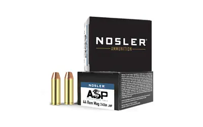 Nosler Assured Stopping Power .44 Magnum 240gr Jacketed Hollow Point Ammo, 20 Rounds 40136