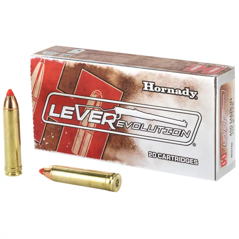 Hornady LEVERevolution .450 Marlin 325gr FTX Flex Tip Rifle Ammo, 20/Box 82750