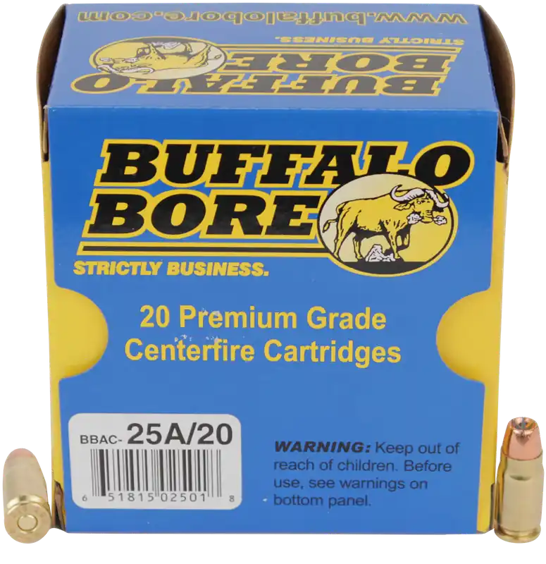 Buffalo Bore Heavy Strictly Business .357 SIG 125gr Jacketed Hollow Point Ammo 20rd Box 25A20