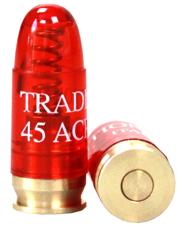Traditions .45 ACP Handgun Snap Caps, Plastic with Brass Base 6-Pack Training Dummies ASA45
