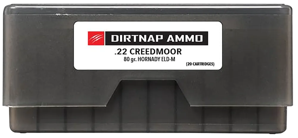 Fierce Firearms Dirtnap .22 Creedmoor 80gr Extremely Low Drag Match Rifle Ammo 20-Round Box DNP22CM80GRELDM
