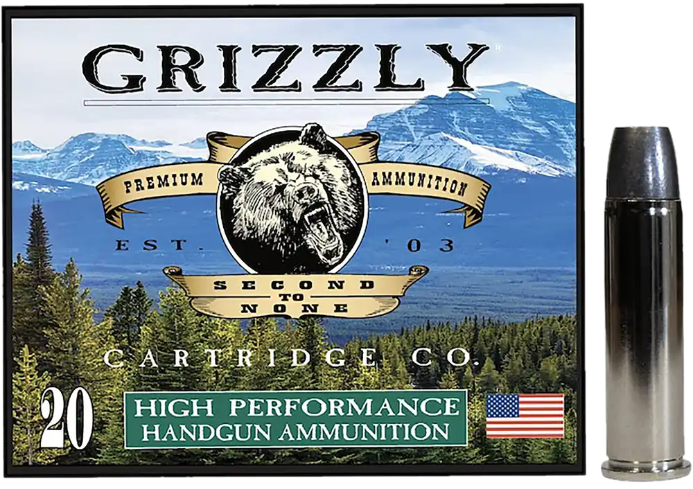Grizzly Ammo .357 Magnum 200gr Wide Long Nose Gas Check Handgun Ammo, 20 Rounds GC357M14
