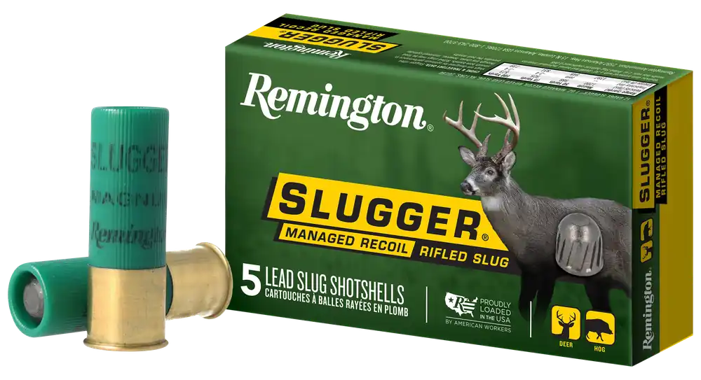 Remington Ammunition Slugger Managed-Recoil 12 Gauge 2.75in 1oz Rifled Slug Shotshells 20290
