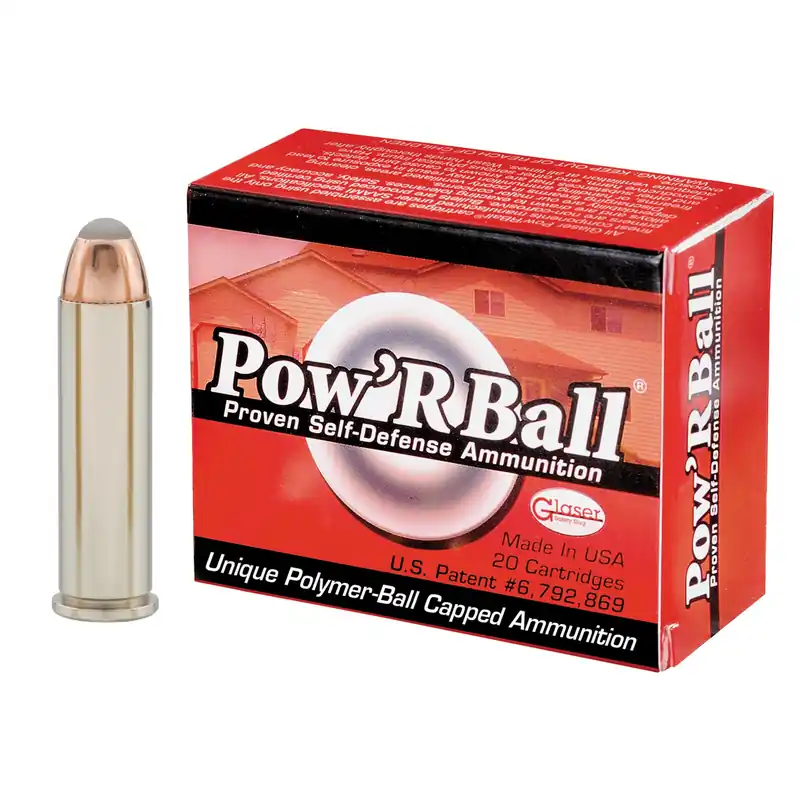 Corbon Pow‘RBall .357 Magnum 100 Grain Polymer-Tipped Self Defense Ammo, 20 Rounds PB357100