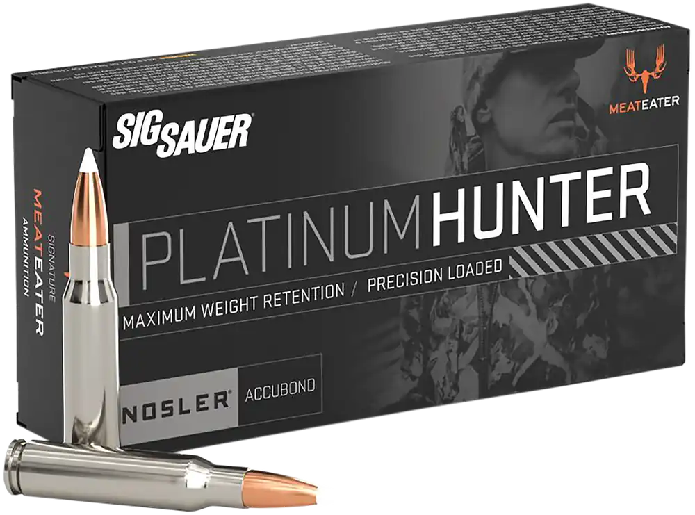 Sig Sauer Platinum Hunter .300 Winchester Magnum 180gr Nosler AccuBond Nickel Case Ammo E3WMPH18020