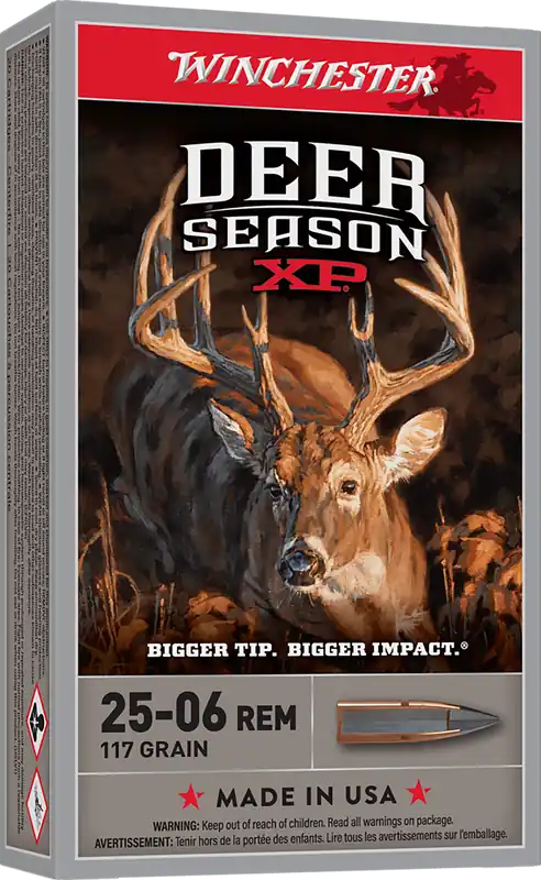 Winchester Deer Season XP .25-06 Remington 117gr Extreme Point Rifle Ammo 20 Rounds X2506DS
