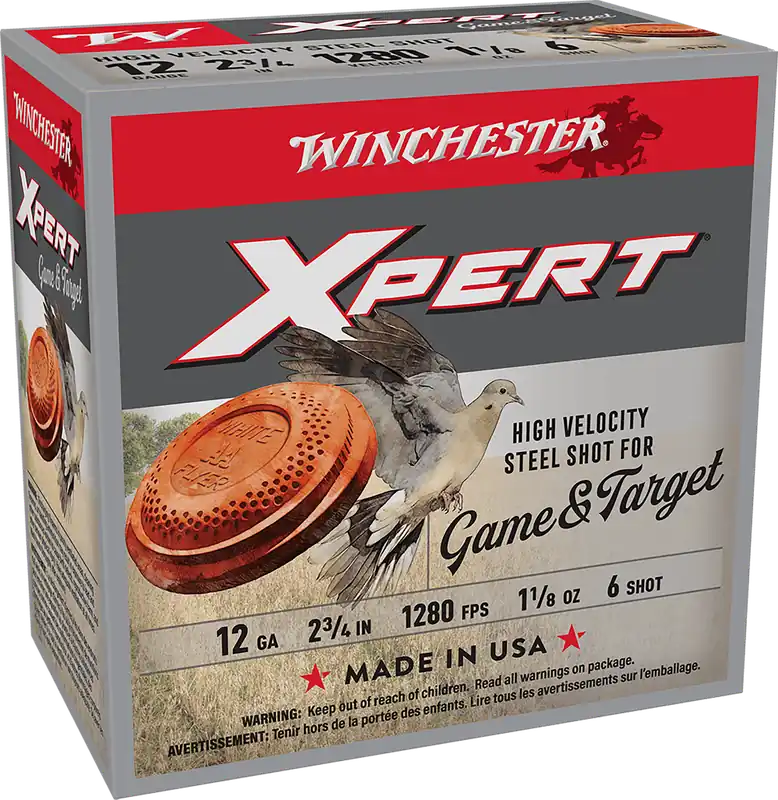 Winchester Ammo Super X Xpert High Velocity 12 Gauge 2-3/4in 6 Steel Shot 25rd WE12GTH6