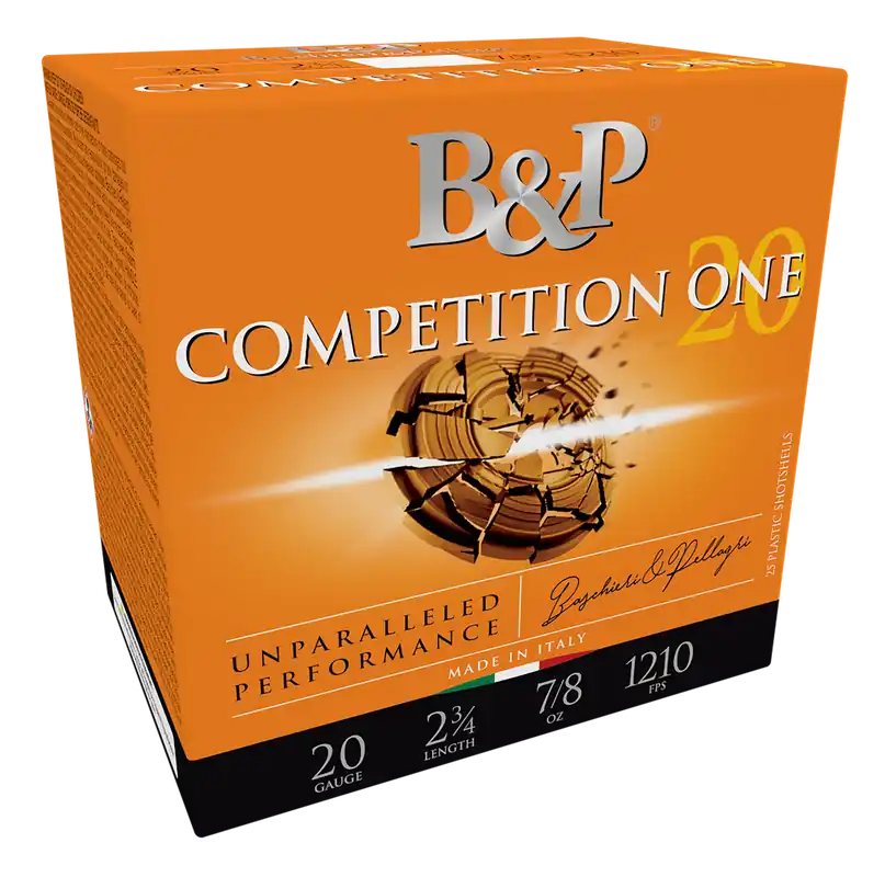 B&P Ammunition Competition One 20 Gauge 2-3/4in 7.5 Lead 7/8oz 1210 FPS 20B78CP7