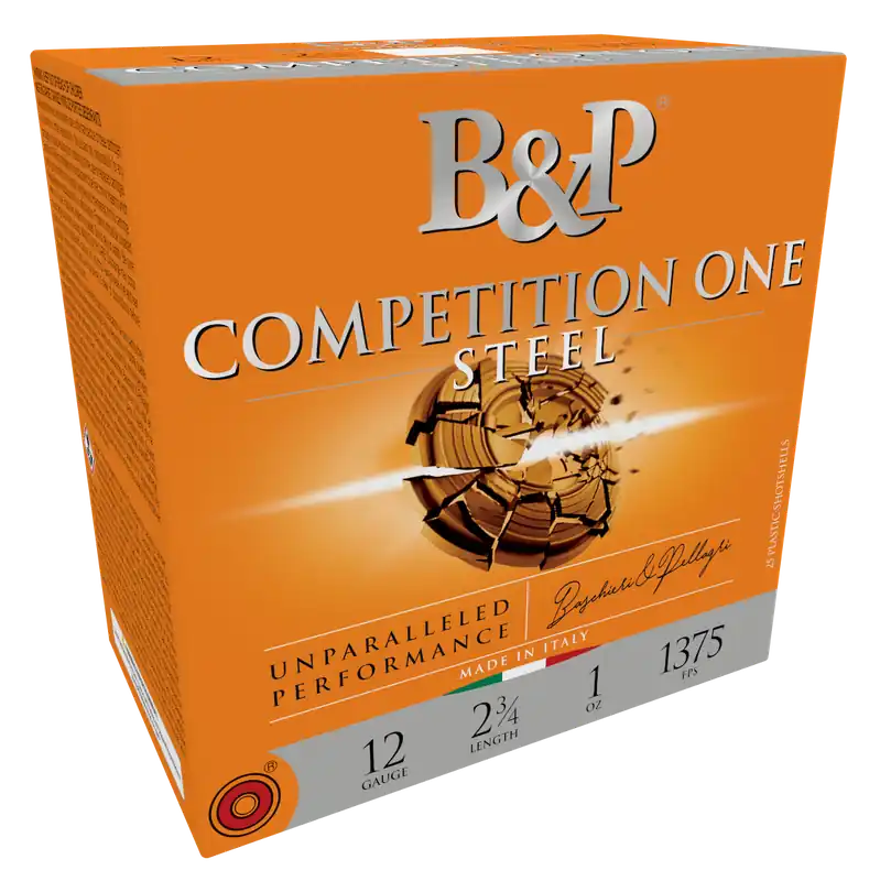 B&P Ammunition Competition One Steel 12 Gauge 2-3/4in 1oz 7.5 25rd Box 12B1GCP7