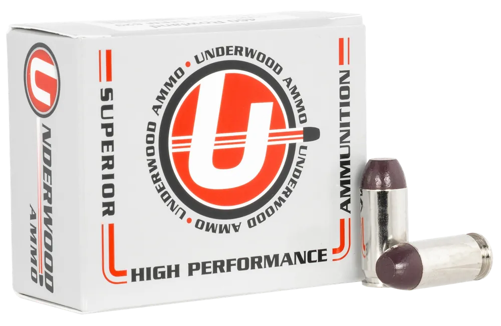 Underwood Ammo .460 Rowland 255gr Hard Cast Flat Nose Black Cherry Coated Hunting Ammo 629