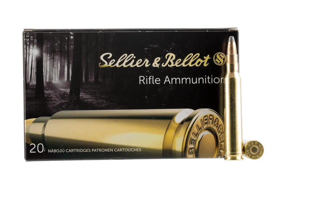 Sellier & Bellot .300 Win Mag 180gr Soft Point Cut-Through Edge Rifle Ammo, 20-Round Box SB300B