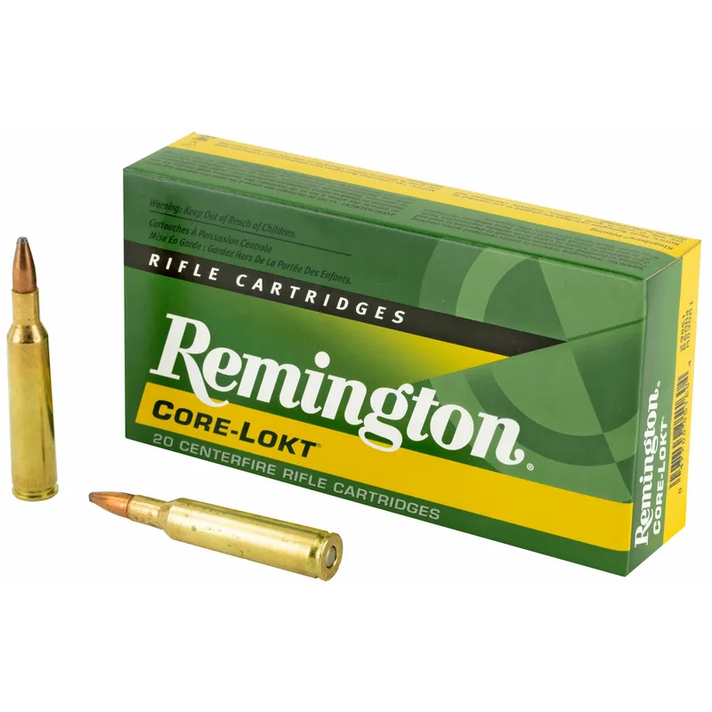 Remington Core-Lokt 6mm Remington 100gr Pointed Soft Point Hunting Ammo 20-Round Box 29051