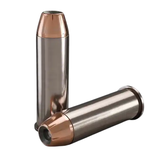 Underwood Ammo .44 Remington Magnum 300gr XTP Jacketed Hollow Point, Nickel-Plated Brass, 20rd 328