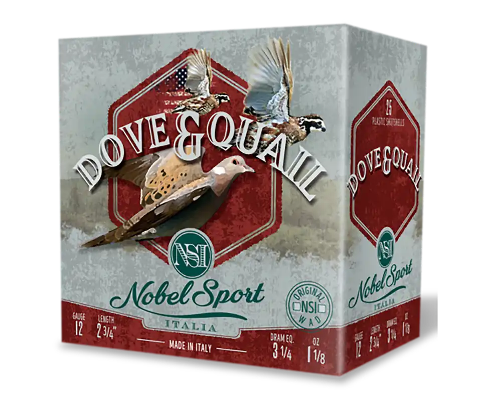 NOBEL/EUROSPORTS LLC Dove & Quail 12 Gauge 2.75in 1 1/8oz 7.5 Shot 250 Rounds, ANSF1275