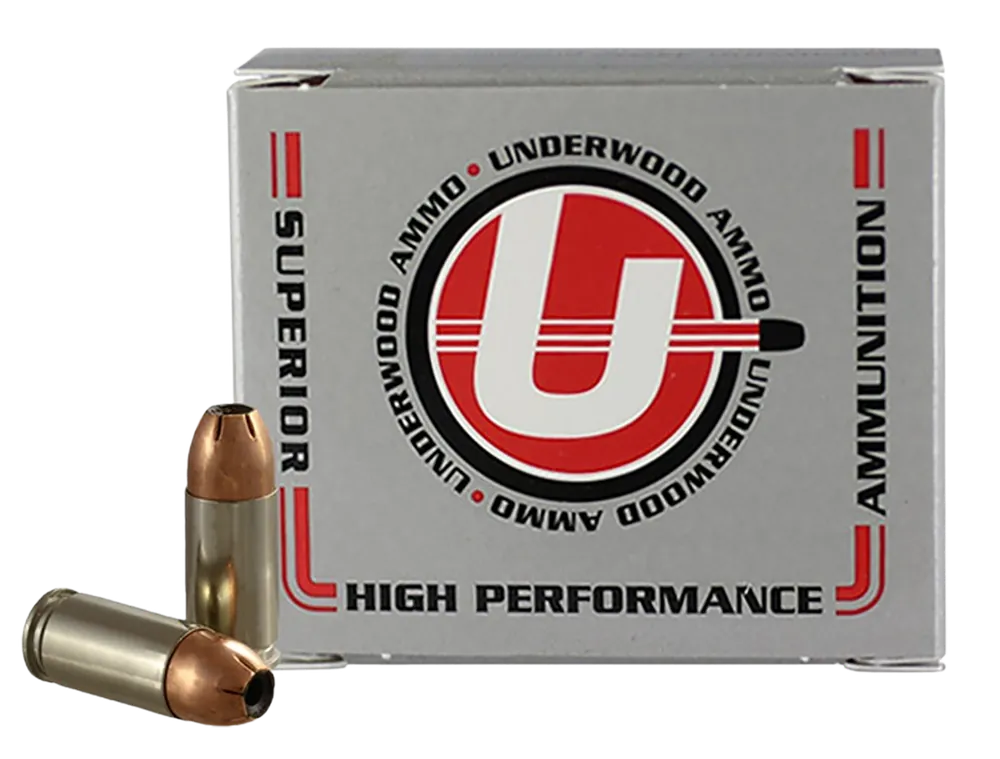 UNDERWOOD AMMO 9mm Luger +P+ 115gr Jacketed Hollow Point Ammo, 20-Round Box 112