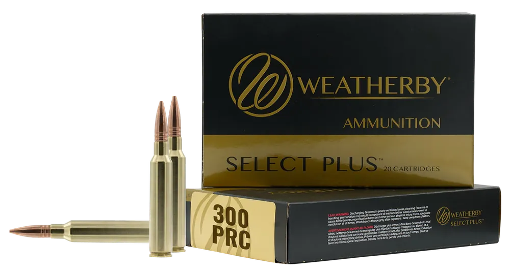 Weatherby Select Plus .300 PRC 195gr Hammer Custom Solid Copper Hollow Point Ammo 20rd M300P195HCB
