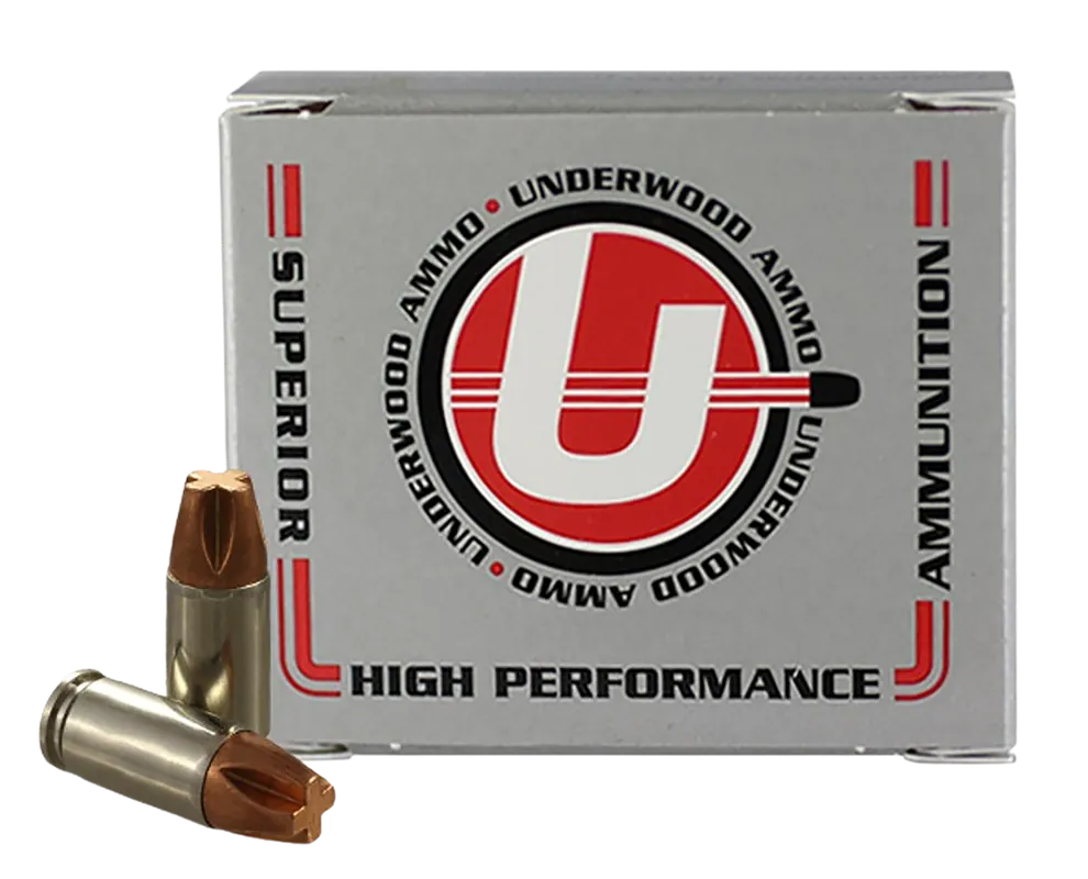 Underwood Ammo 9mm Luger 115gr Xtreme Penetrator Solid Copper Ammo, 20 Rounds 155