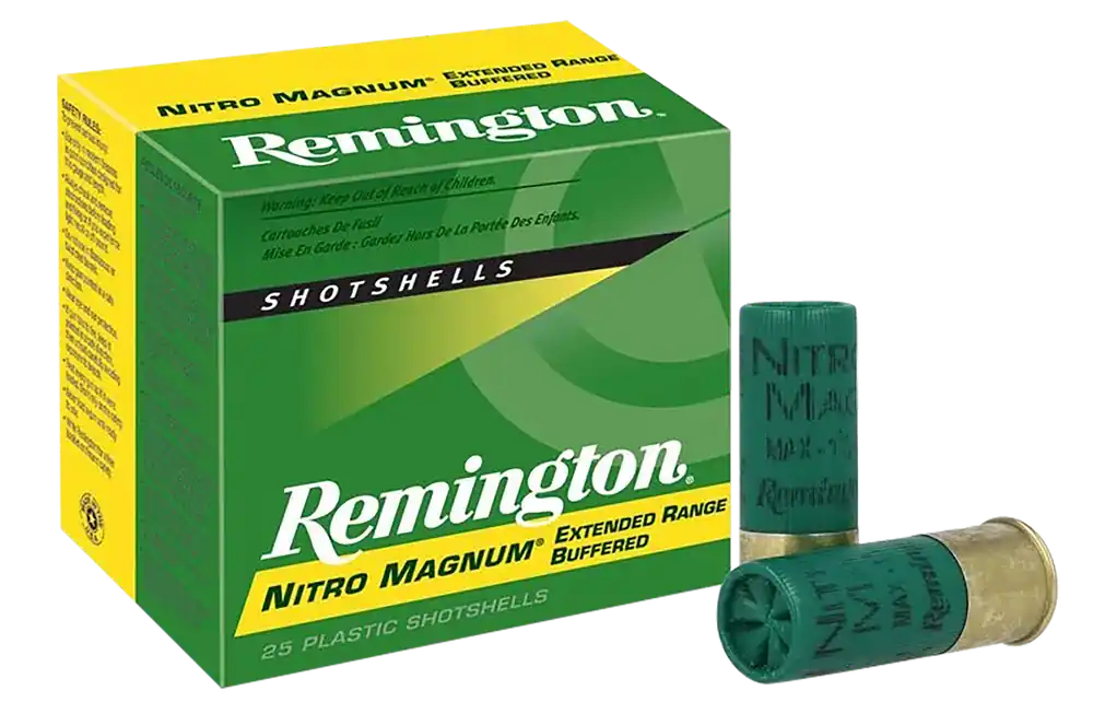 Remington Ammunition Nitro Magnum Buffered Shotshells 12 Gauge 3in 1 7/8oz 2 Shot 26682