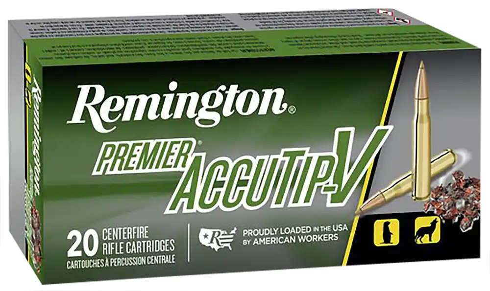 Remington Premier AccuTip-V .17 Rem Fireball 20gr Varmint Rifle Ammo, 20-Round Box 29165