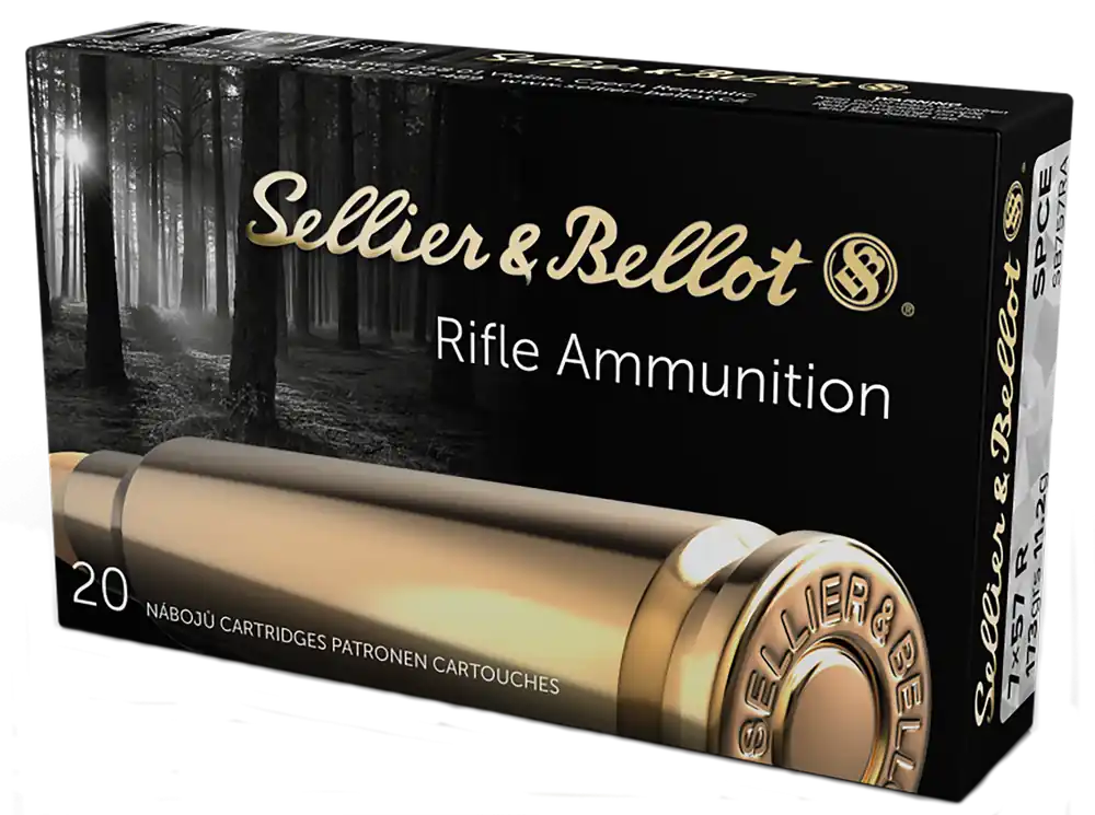 Sellier & Bellot 7x57R (7x57mm Rimmed) 173gr SP Cutting Edge Rifle Ammo 20rd SB757RA