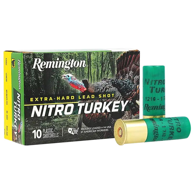 Remington Ammunition Nitro Turkey 12 Gauge 3in 4 Shot 1-7/8 oz 10-Round Box 26693