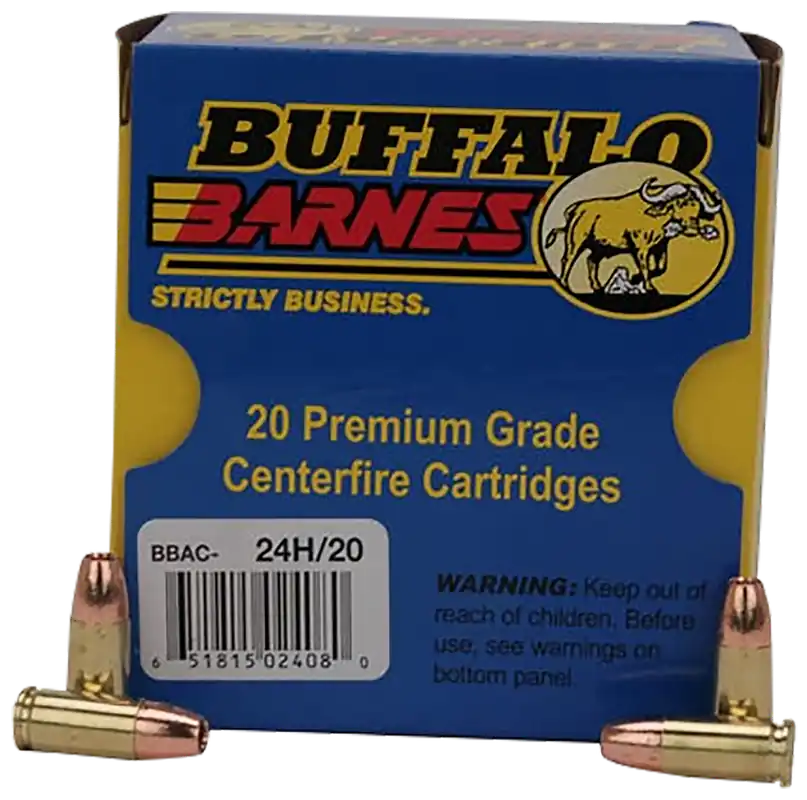 Buffalo Bore Strictly Business 9mm Luger +P+ 115 Grain Barnes TAC-XP Lead-Free Ammo 24H20