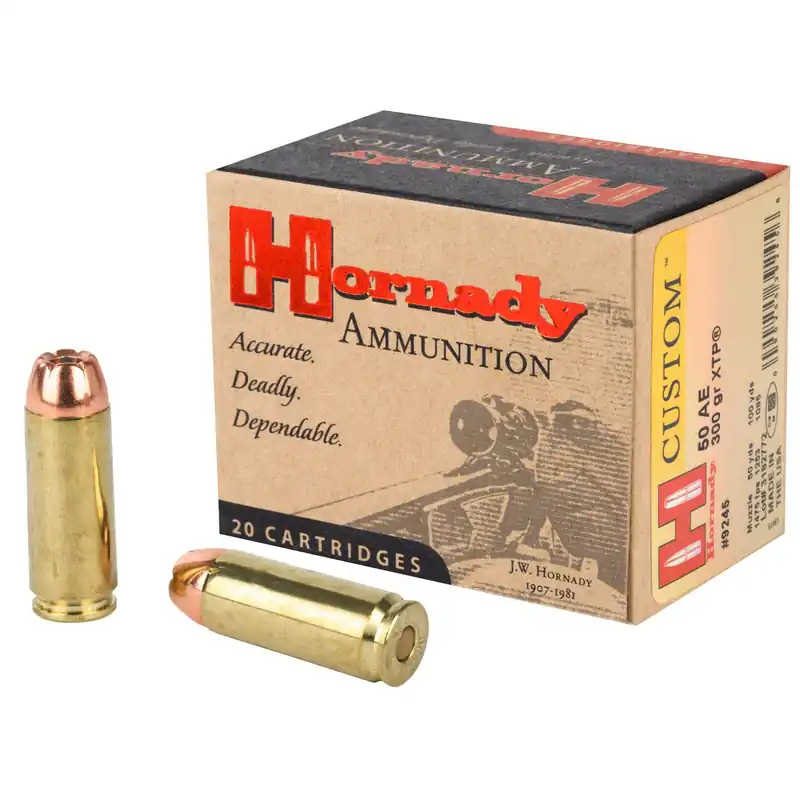 Hornady Custom .50 Action Express 300gr XTP Jacketed Hollow Point Ammo, 20 Rounds 9245