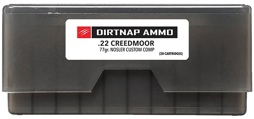 Fierce Firearms Dirtnap .22 Creedmoor 77gr Nosler Custom Competition Rifle Ammo, 20/Box DNP22CM77GR