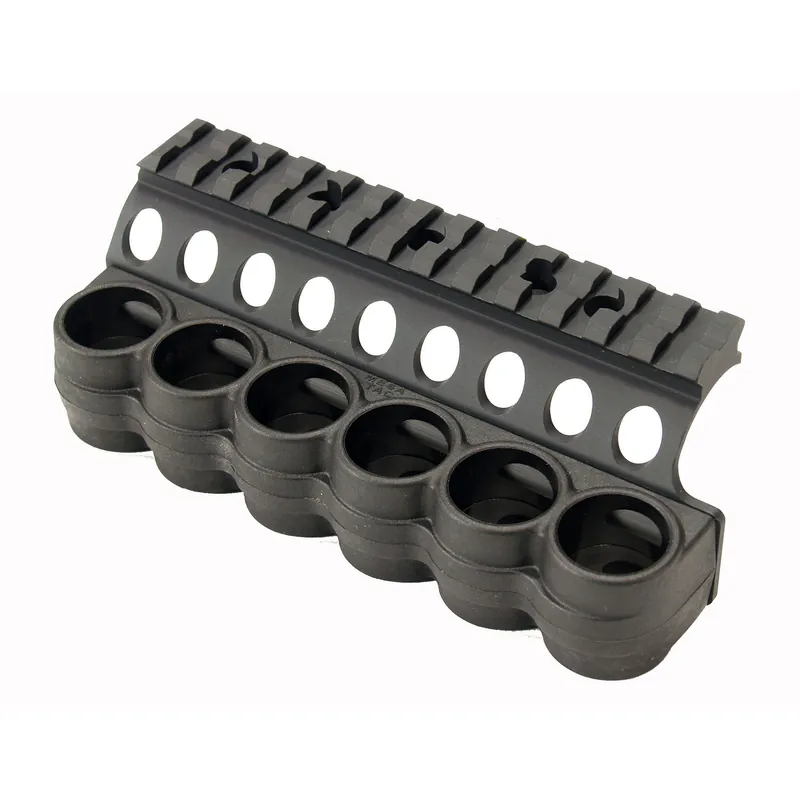 Mesa Tactical SureShell Polymer Side Saddle Carrier w/ 5.5in Picatinny Rail for Benelli M4 94930