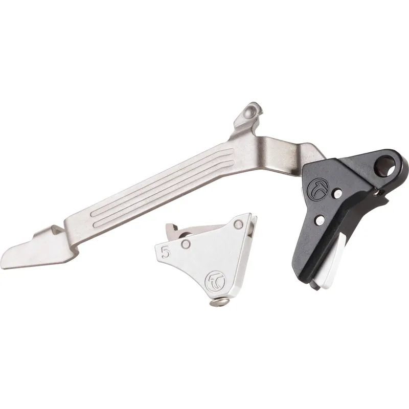 Timney Triggers Alpha Competition Trigger for Glock Gen 5 Large Frame, Silver, Alpha Glock 5-Large-Silver