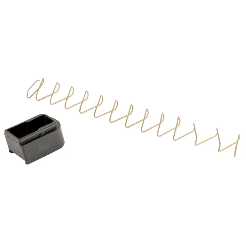 Ghost Inc. Glock 43 +2 Magazine Extension with Stainless Steel Spring, Black GHO-43-MINIMED