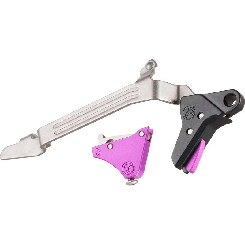 Timney Triggers Alpha Competition Trigger for Glock Gen 5 Large Frame, 3 lb Pull, Purple Alpha Glock 5-Large-Puple