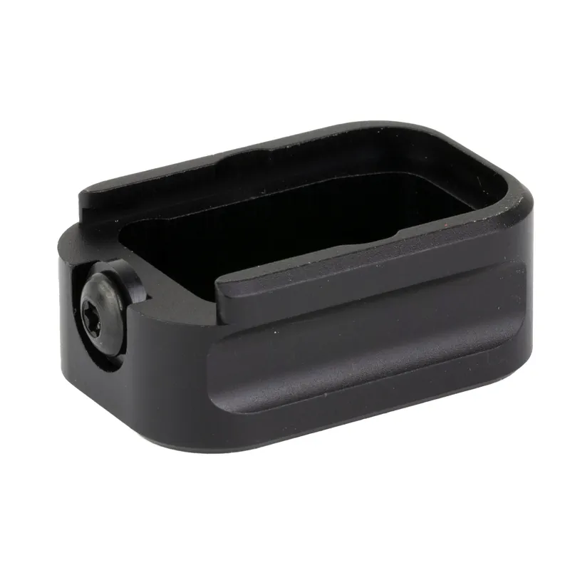 Warne Glock 17/22 Aluminum Magazine Extension Base Pad +3 9mm/+2 .40 Black 3106