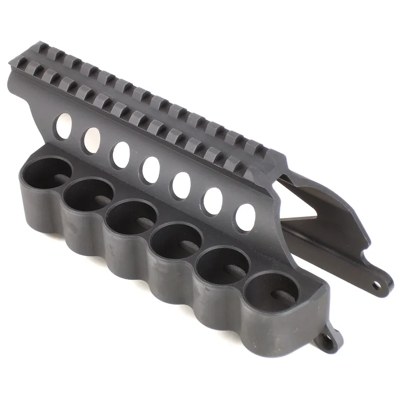 Mesa Tactical SureShell 6-Shell Side Saddle Carrier w/ 5in Picatinny Rail for Remington 12 Gauge 91630