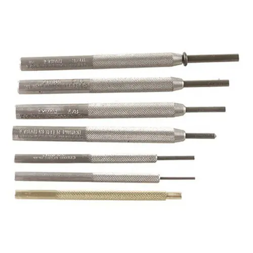 Lyman Gunsmith’s 7-Piece Punch Set with Hardened Steel Tips & Brass Drift Punch LYM7031273
