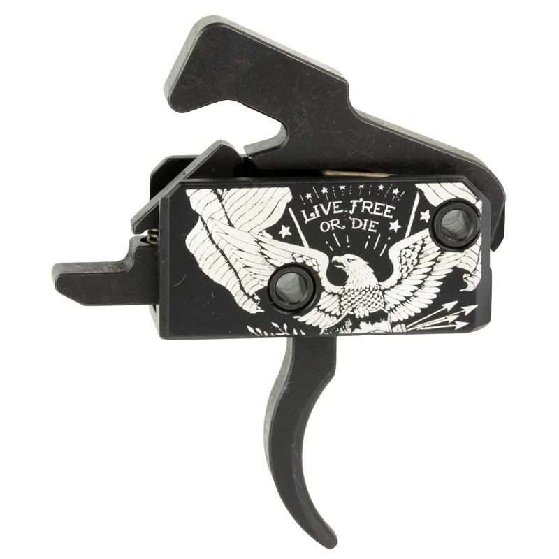 Rise Armament RA-140 Super Sporting Single-Stage Curved Drop-In Trigger, Live Free or Die RA-140-LFOD-AWP