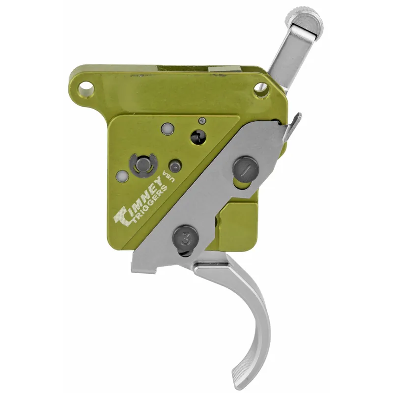 Timney Triggers Elite Hunter Remington 700 Drop-In Trigger with Safety, Nickel Plated Curved 512-V2