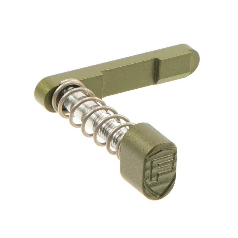 Fortis Billet Magazine Catch & Button Combo, Olive Drab Green AR-15, CNC Aluminum/Steel AR15-BMCR-ODG