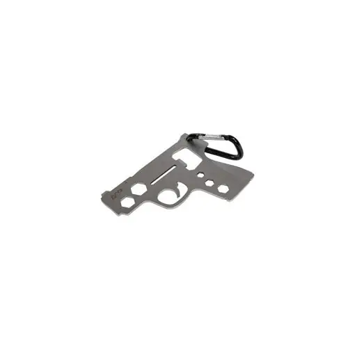 Smith & Wesson M&P Pistol Novelty Stainless Steel Multi-Tool w/ Carabiner Bottle Opener SNW1094693