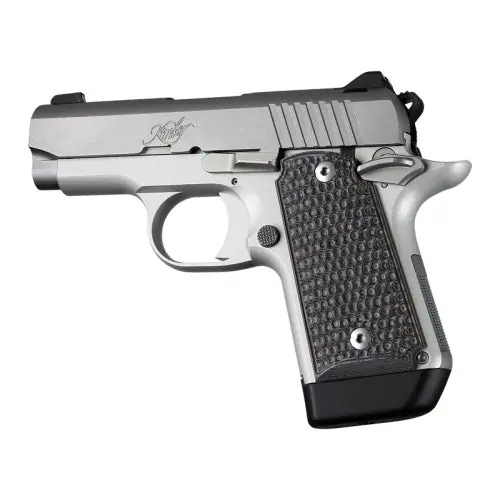PIRANHA G10 GRIP PANELS KIMBER - MICRO 9, BLACK/GREY