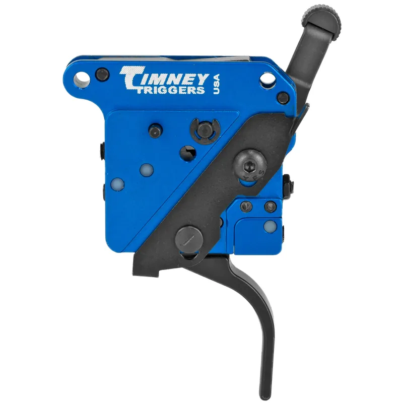 Timney Triggers Remington 700 Two-Stage Straight Right-Hand Drop-In Trigger, Black/Blue 532-ST