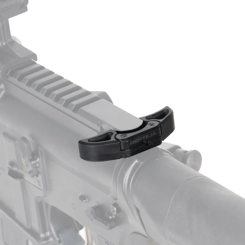 Reptilia Puller Ambidextrous AR-15 Charging Handle, 7075-T6 Billet Aluminum, Black 100-317